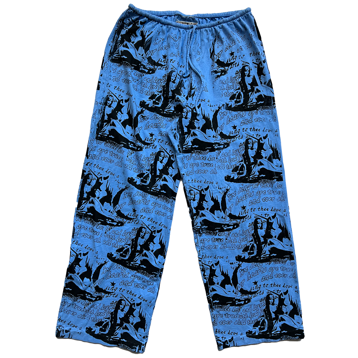 Blue All Over Print Lounge Pants