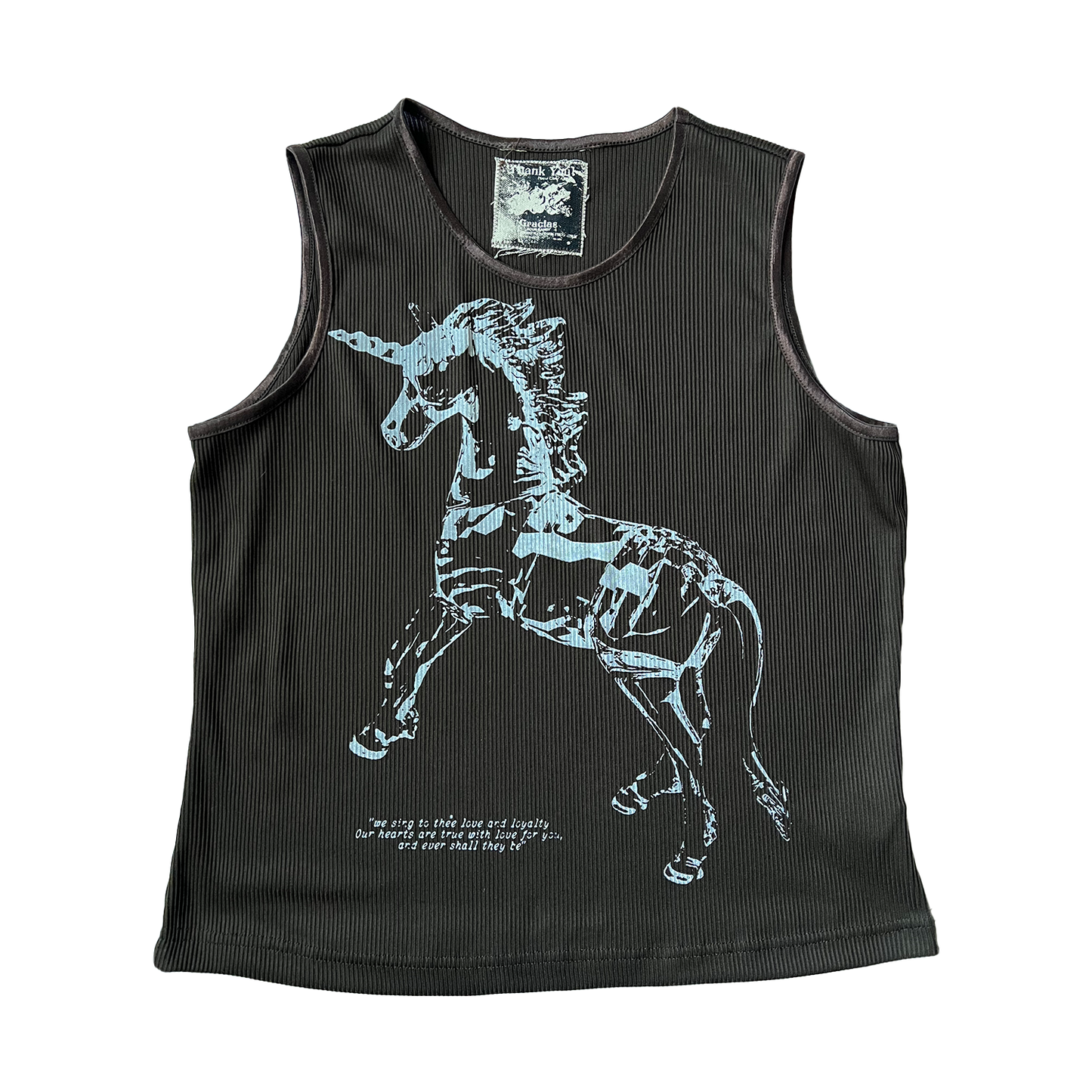 Brown Unicorn Tank Top