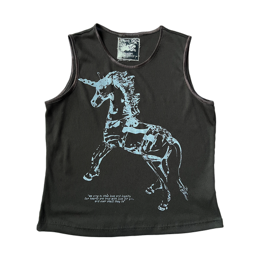 Brown Unicorn Tank Top