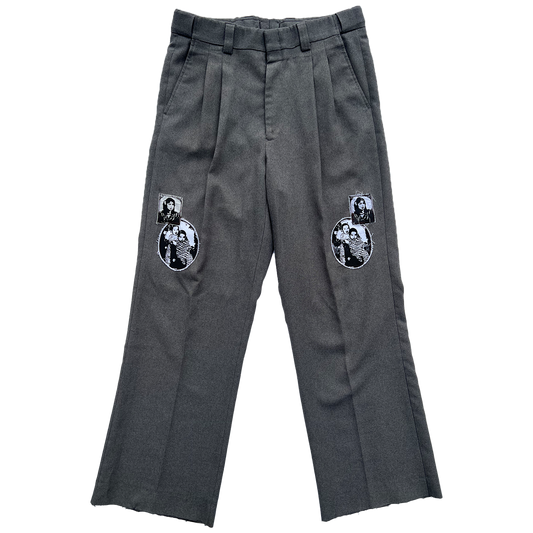 Gray Patch Pants