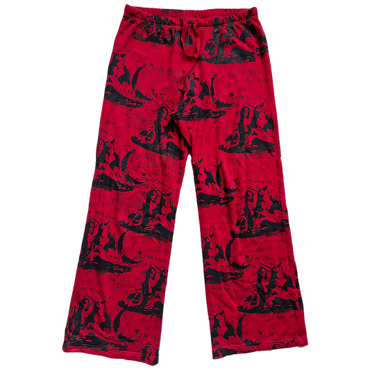 Red All Over Print Lounge Pants