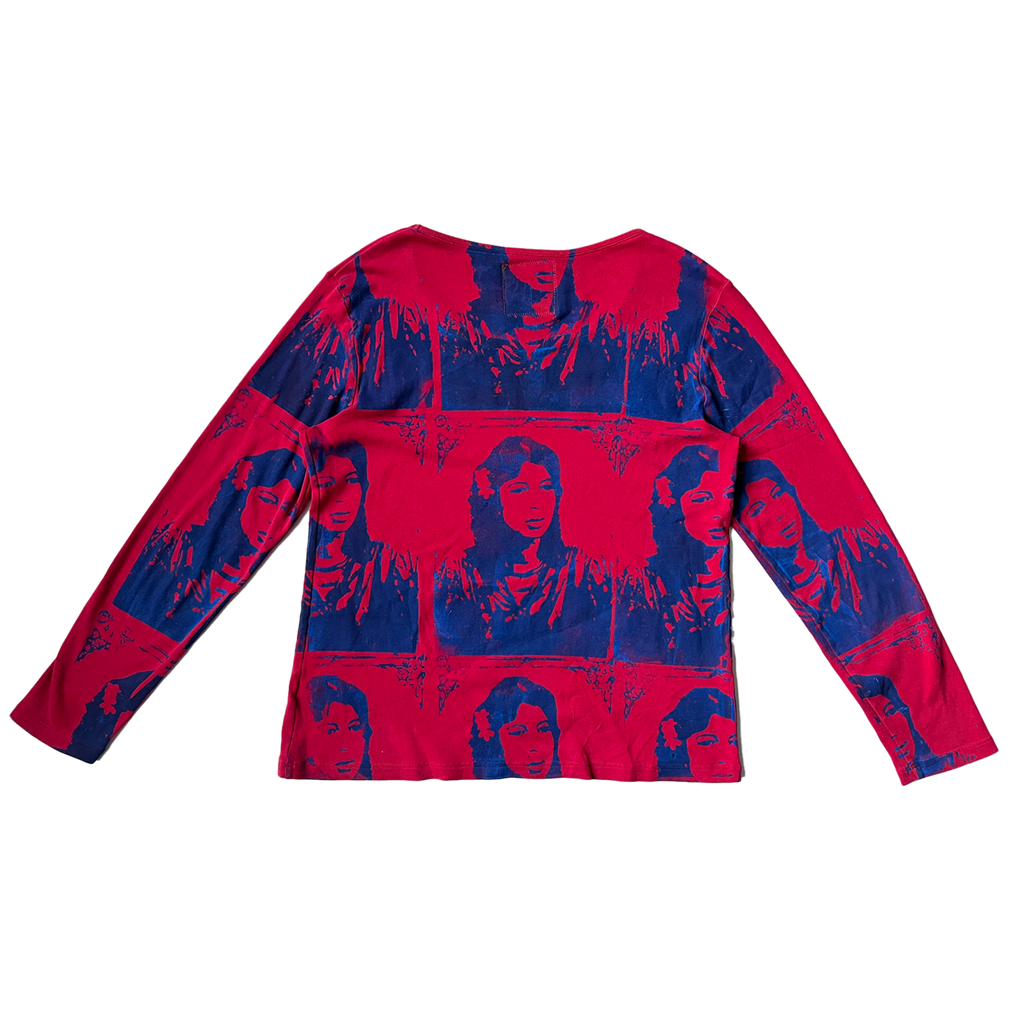 Red All Over Print Long Sleeve