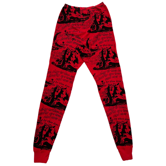 Red Thermal Leggings