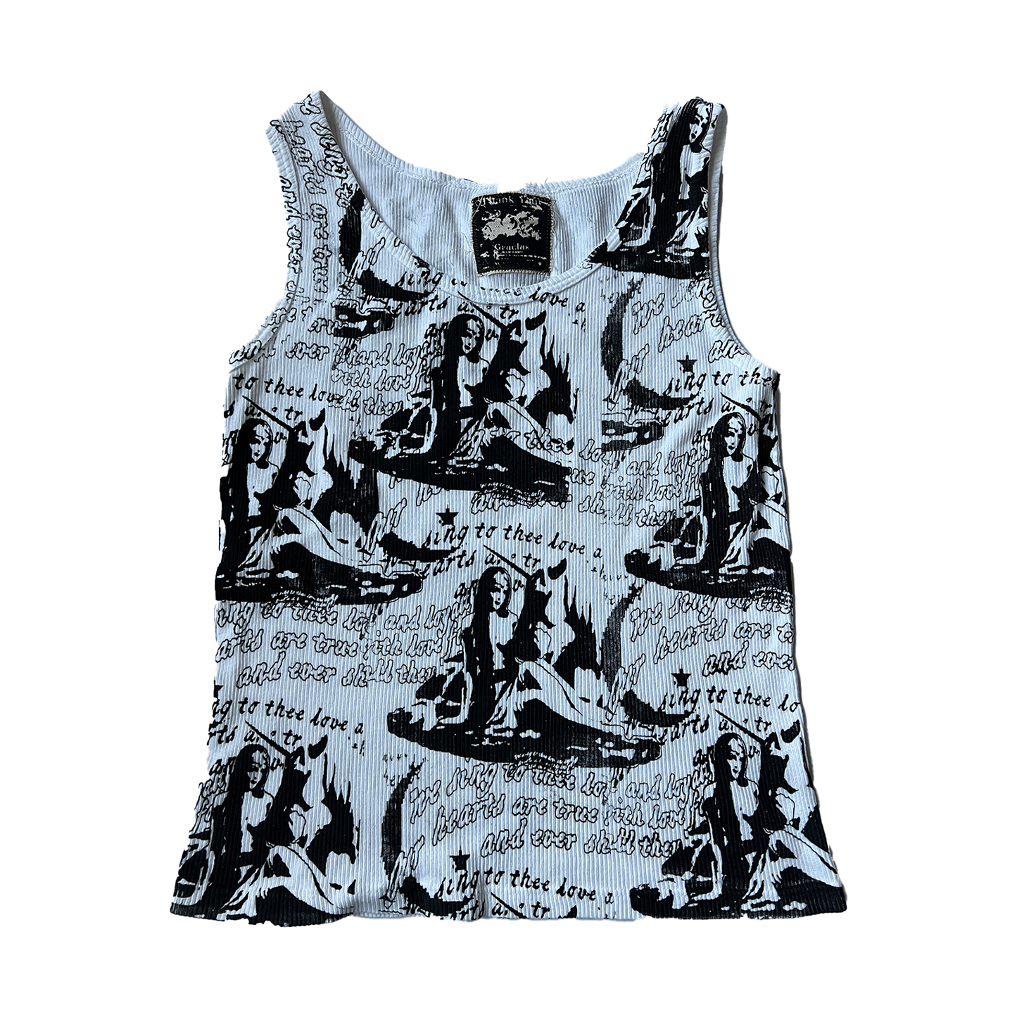 White All Over Print Tank