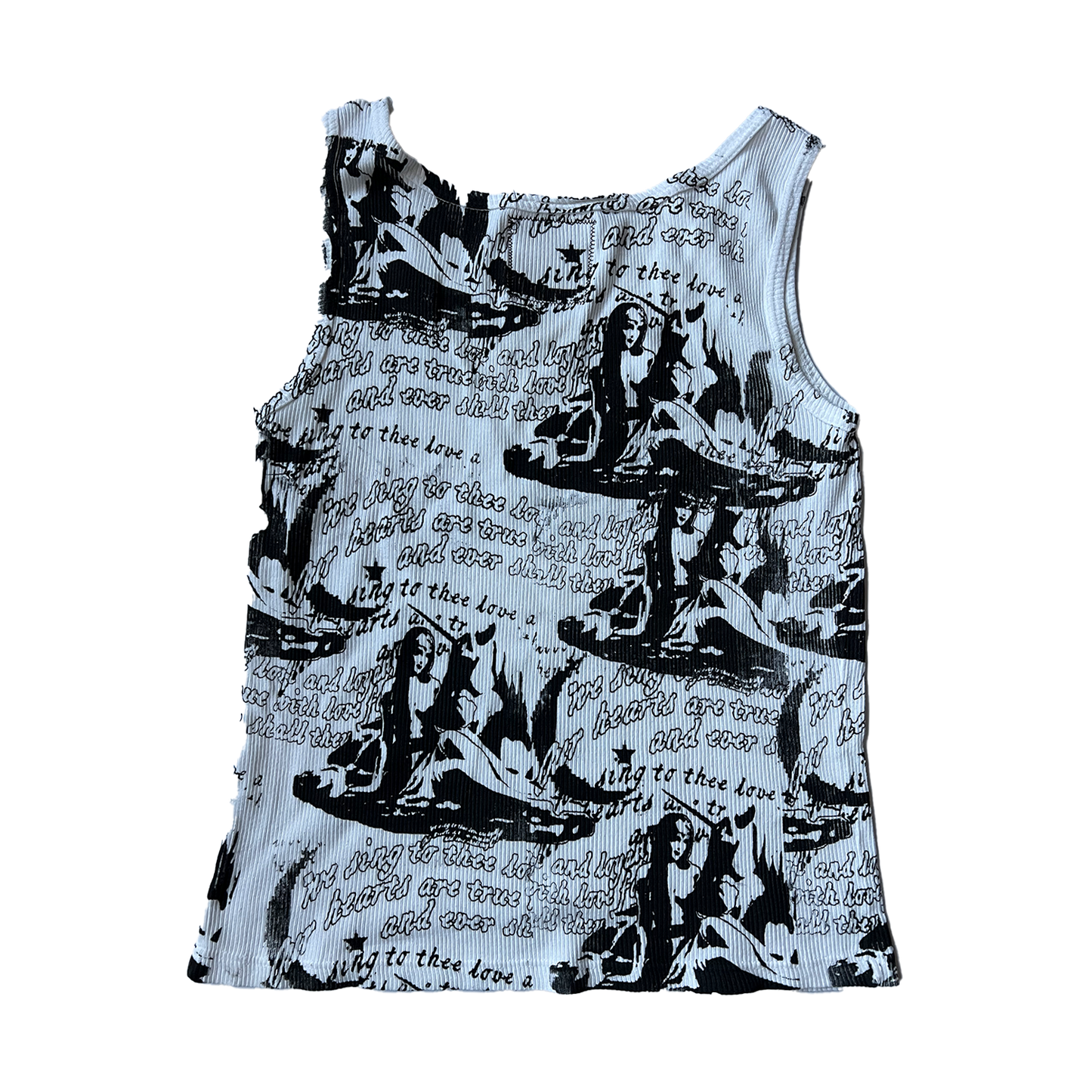 White All Over Print Tank