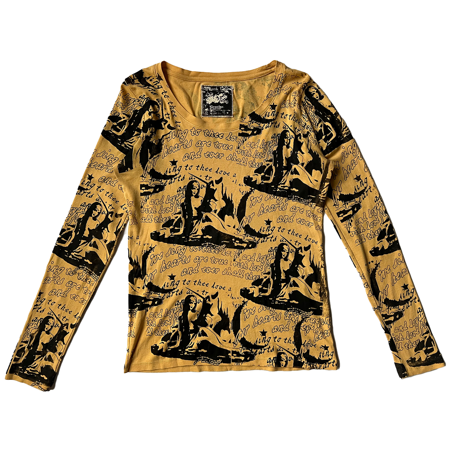 Yellow All Over Print Long Sleeve