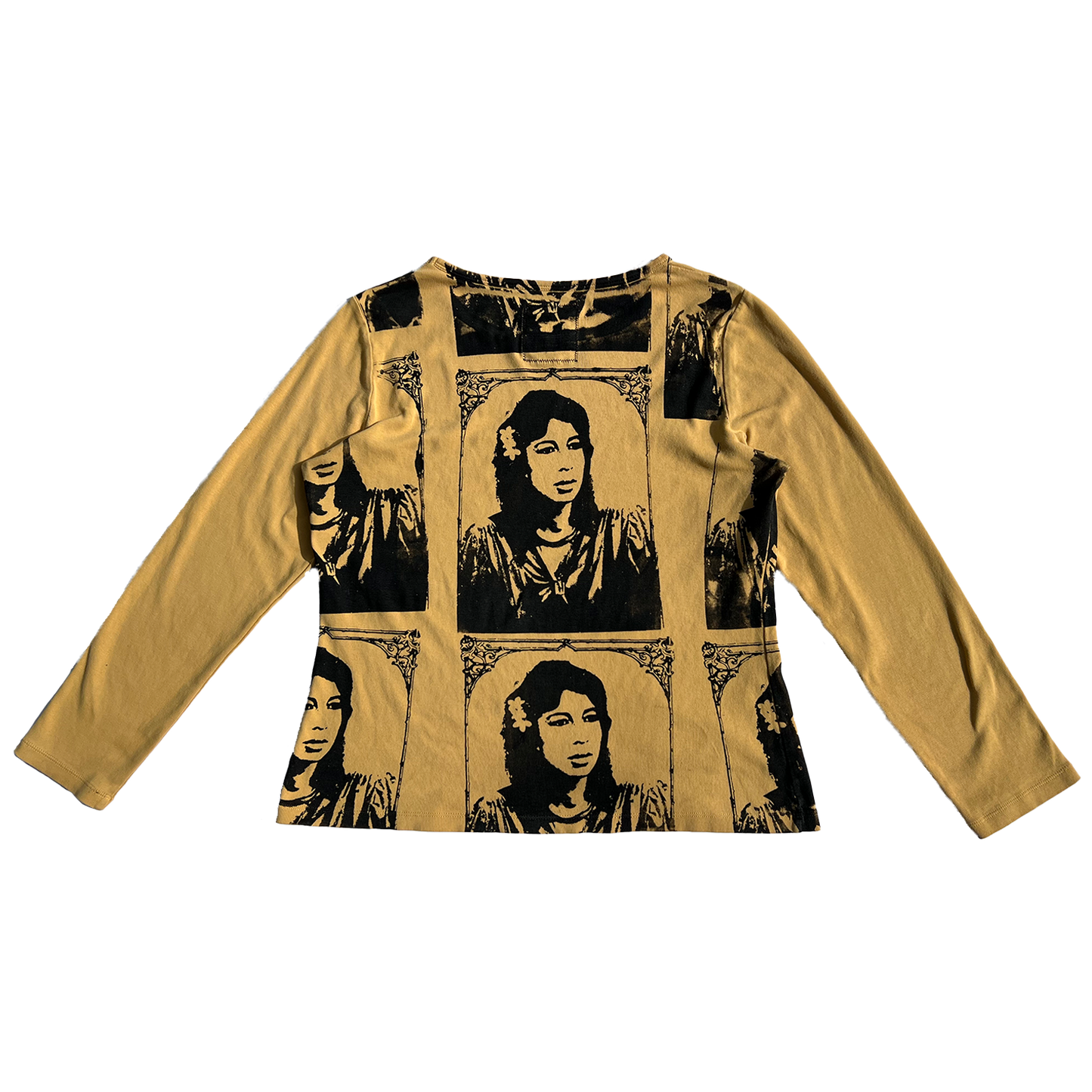 Yellow All Over Print Long Sleeve